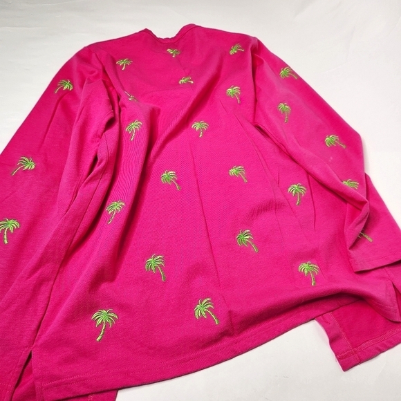 The Quacker Factory Women's Size Small Pink Cardigan Top - Picture 2 of 8